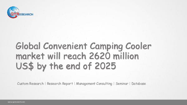 Global Convenient Camping Cooler market research