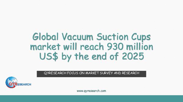 QYR Market Research Global Vacuum Suction Cups market research