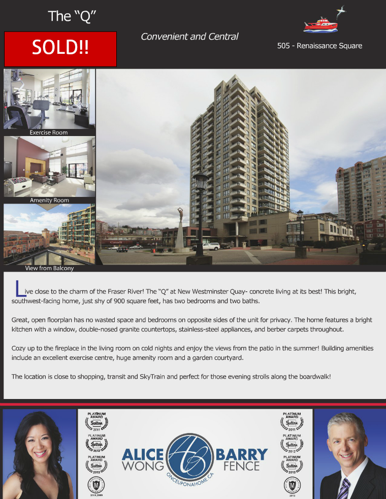 505-1 Renaissance Square, New Westminster, B.C.