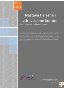 Plan i program rada za 6.razred