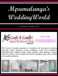 Mpumalanga's Wedding World - Dec-Jan2012