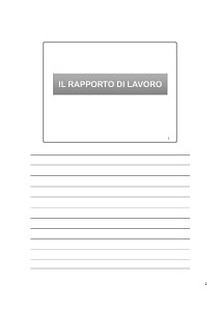 Lezioni Diritto del Lavoro