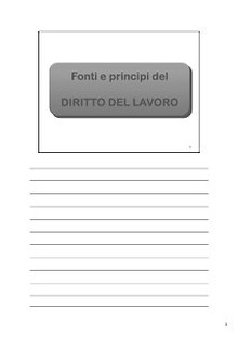 Lezioni Diritto del Lavoro