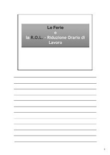 Lezioni Diritto del Lavoro