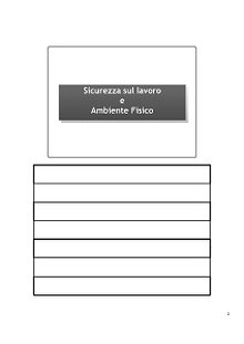 Lezioni di Sicurezza sul Lavoro