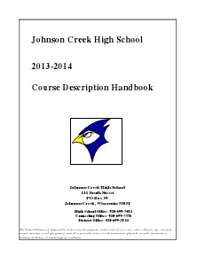 Course Description Handbook 2013/14