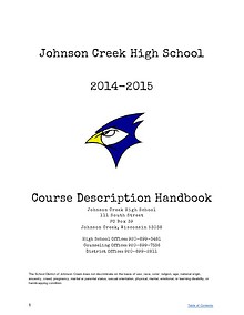 Course Description Handbook