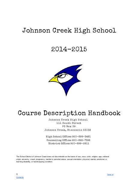 Course Description Handbook Rev. 3