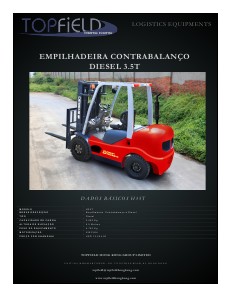 EMPILHADEIRAS CONTRABALANÇO DIESEL 3.5T