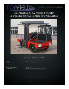 Empilhadeiras e Equipamentos de Logística EMPILHADEIRA SIDE TRUCK DIESEL 5T