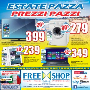 Freeshop Volantino Agosto 2013