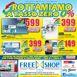 Freeshop Rottamiamo a Tasso Zero