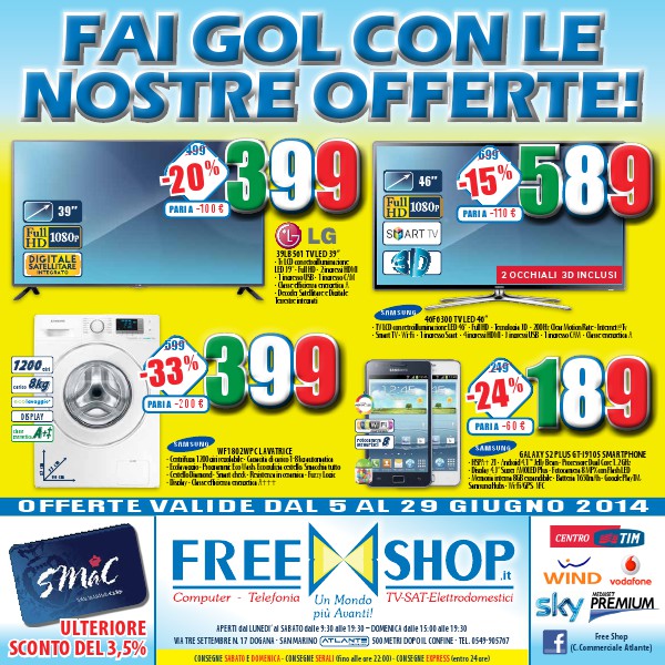 Fai Gol con le nostre offerte !