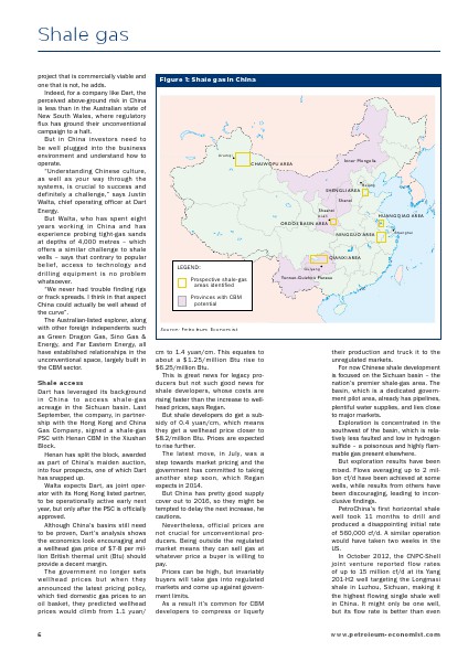 Petroleum Economist Maps, Books and Reports Shale Gas Report- Additional Sample Pages