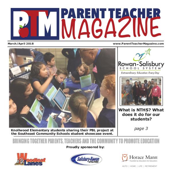 Parent Teacher Magazine Rowan-Salisbury Schools March/April 2018