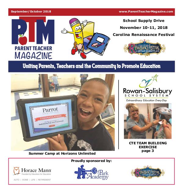 Parent Teacher Magazine Rowan-Salisbury Schools Sept/Oct 2018