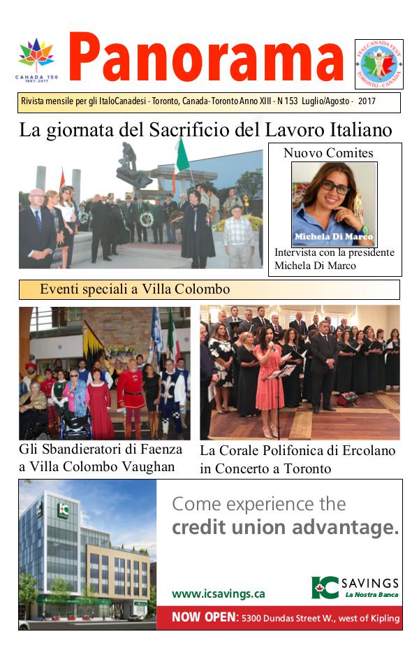 Panorama ItalianCanadian Panorama July/August 2017