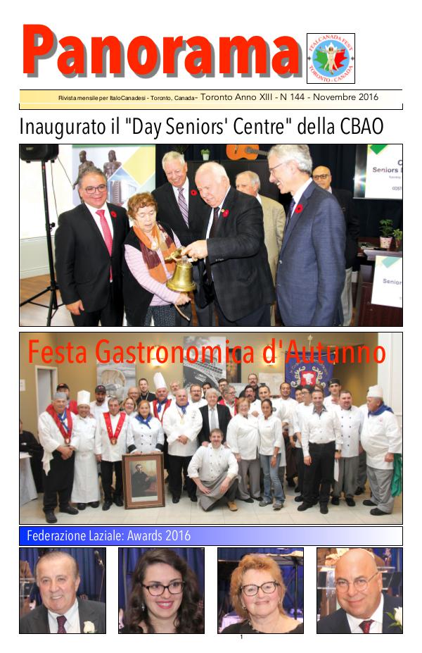 Panorama ItalianCanadian November 2016