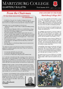 MARITZBURG COLLEGE BULLETIN October 2013