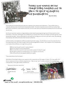 Camp Newsletter and Campership Appeal Campership_Newsletter