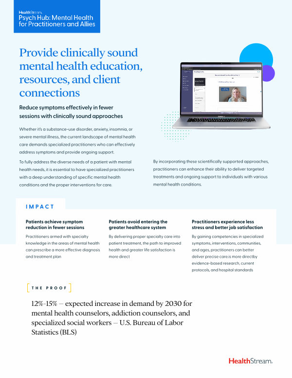 Psych Hub: Mental Health for Practitioners and Allies 2023