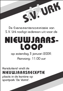 Posters s.v.Urk (Nieuwjaarsloop 2009)