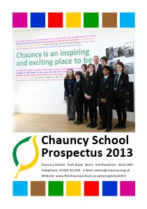 Chauncy Prospectus 2013 October 2013