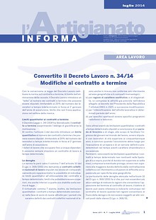 L'Artigianato Informa