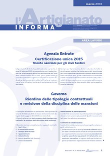 L'Artigianato Informa