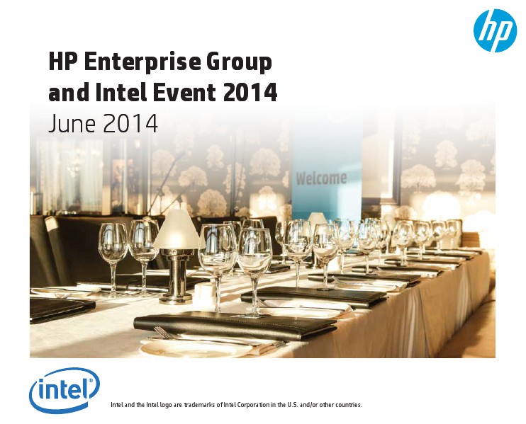 HP Enterprise Group and Intel Event 2014 01 02