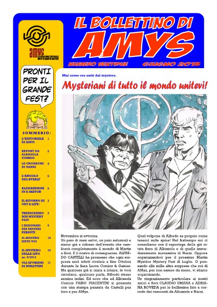 AMys - Bollettino Informativo N.22 - Giugno 2015