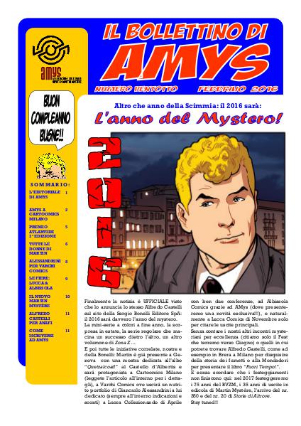 AMys - Bollettino Informativo N.28 - Febbraio 2016