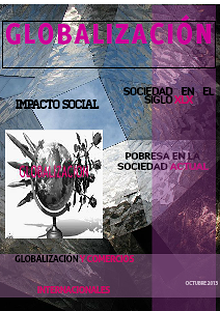 GLOBALIZACION  EN LA ACTUALIDAD