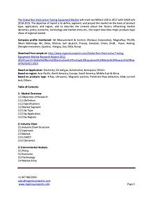 Global Non Destructive Testing Equipment Market Size and Growth Rate