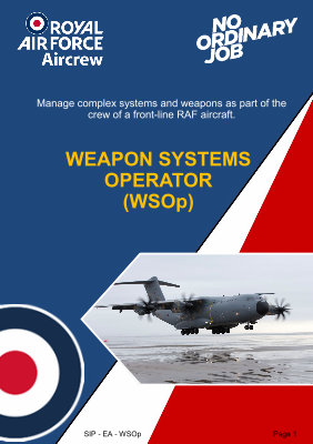 Weapons Systems Operator (WSOp) Royal Air Force