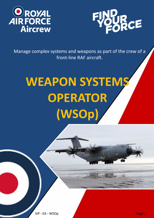 Weapons Systems Operator (WSOp) Royal Air Force