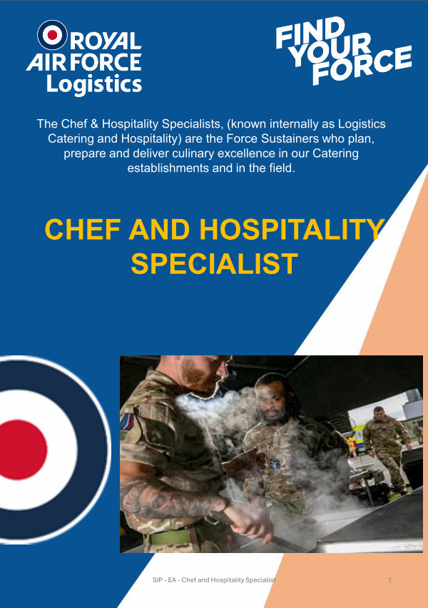 Chef and Hospitality Specialist