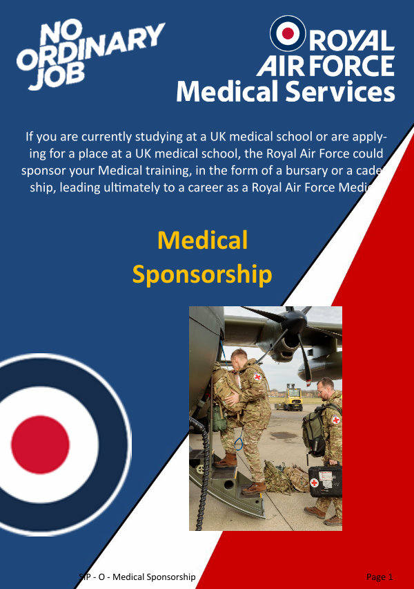 Medical Sponsorship Royal Air Force Medical Sponsorship