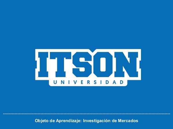 -- Investigación de Mercados -- OA. Investigación de Mercados 2