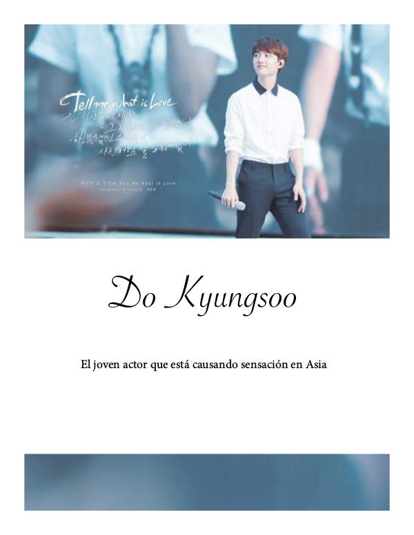 Do Kyungsoo, actor y cantante Revista Do Kyungsoo