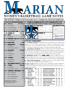 Women's Basketball Game Notes Volume 3