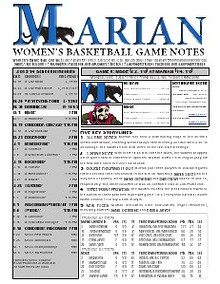 Women's Basketball Game Notes