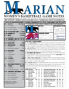 Women's Basketball Game Notes Volume 5