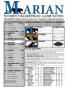 Women's Basketball Game Notes Volume 6