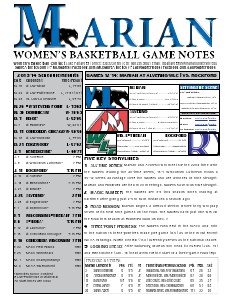 Women's Basketball Game Notes Volume 8