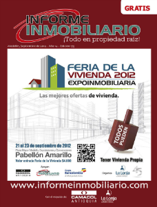 REVISTA INFORME INMOBILIARIO SEPTIEMBRE DE 2012 EDICIÓN 175