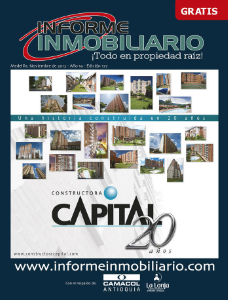 REVISTA INFORME INMOBILIARIO NOVIEMBRE DE 2012, EDICIÓN 177