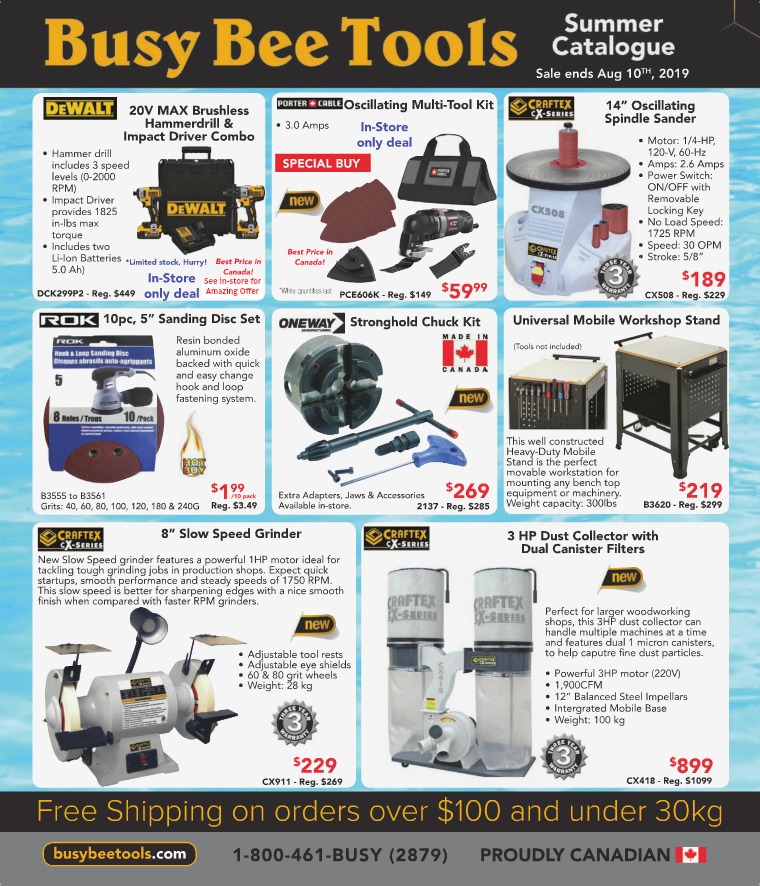 Busy Bee Tools 2019 Summer Catalogue