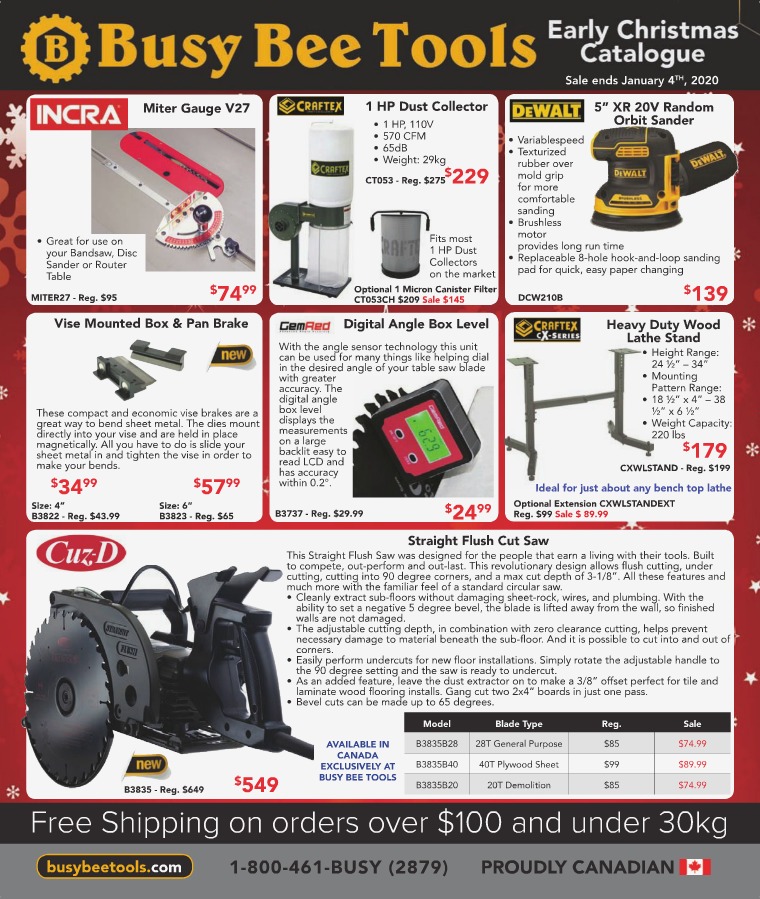 Busy Bee Tools Christmas 2019 Catalogue