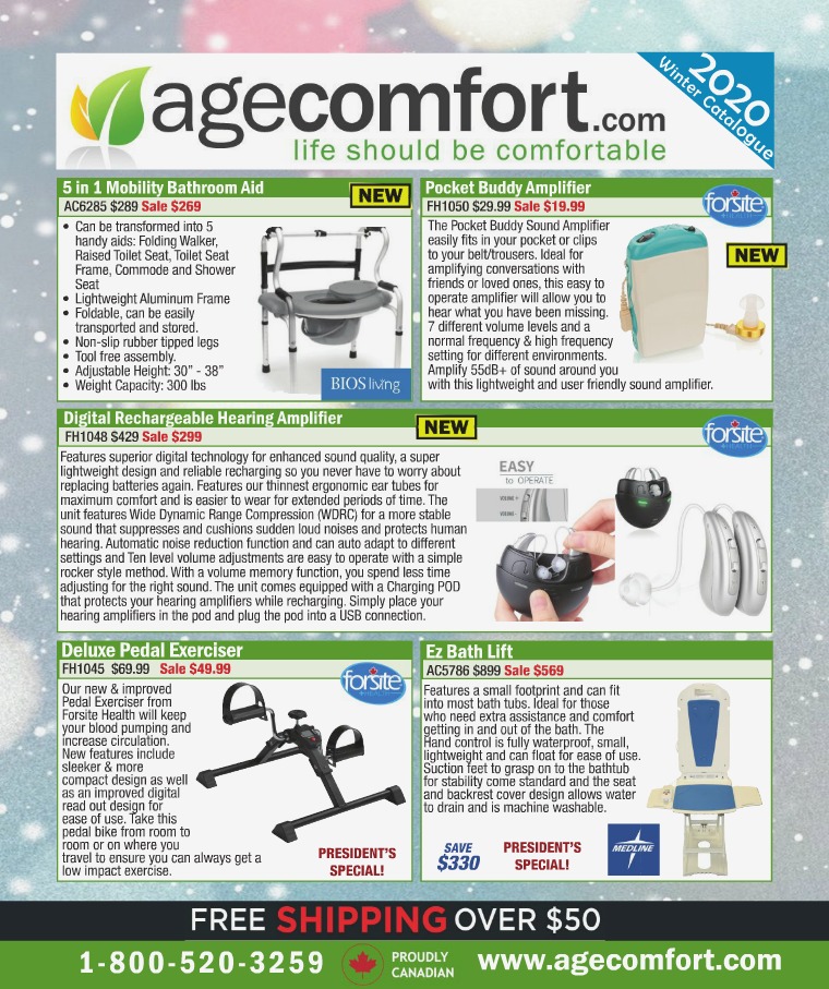 Age Comfort Winter 2020 Catalogue